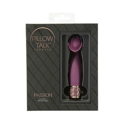 Pillow Talk Secrets Passion Rechargeable Silicone Clitoral Vibrator - Model PT-200 - Women's Pleasure Toy - Wine