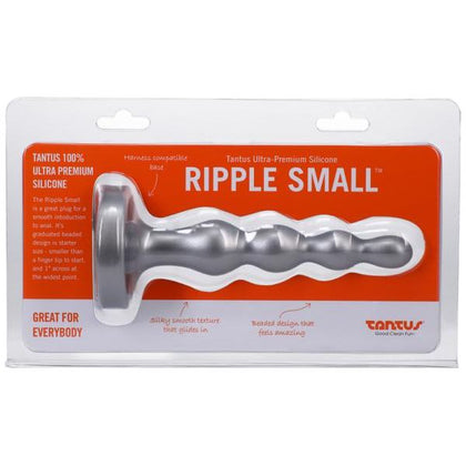 Tantus Ripple Small 8 In. Anal Beads Dildo - Model RS-8S - Ultimate Pleasure for Him or Her - Silver Sensation