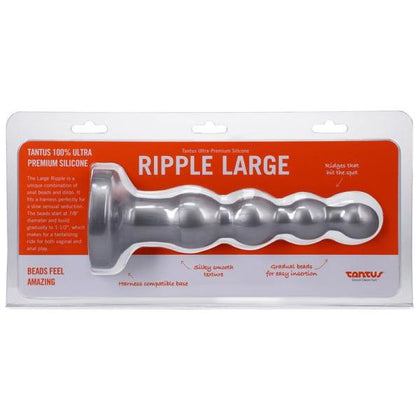 Tantus Ripple Large 8 In. Anal Beads Dildo Medium-firm Silver

Introducing the Tantus Ripple Large 8 In. Anal Beads Dildo - The Ultimate Pleasure Experience for All Gender Lovers in a Mesmerizing Silver Hue