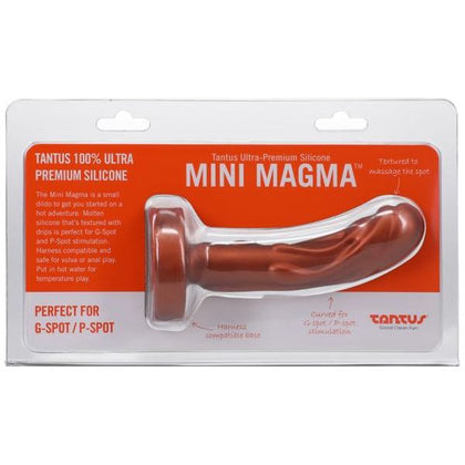 Tantus Mini Magma 5 In. Fantasy Dildo - Firm Copper