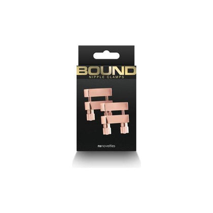 Bound Nipple Clamps V1 Rose Gold - High-Quality Stainless Steel Nipple Clamps for Sensual Stimulation and Pleasure
