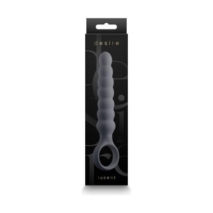 Desire Lucent Smoke - Silicone Anal and Vaginal Pleasure Wand - Model DL-101 - Unisex - Intense Stimulation - Smoky Grey