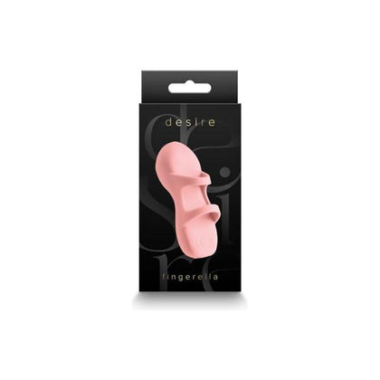 Introducing the Desire Fingerella Peach Silicone Finger Massager - Model DF-001: A Sensational Pleasure Experience for All Genders!