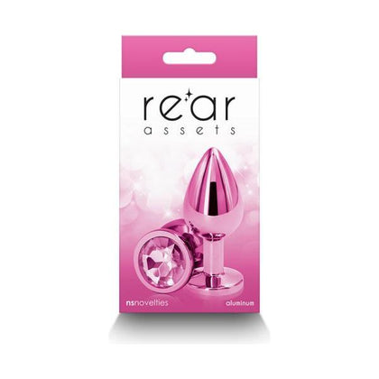 Rear Assets Metal Anal Plug Medium Pink - Arouse Pleasure with the Luxurious Pink Aluminum Anal Plug - Adult Naughty Store