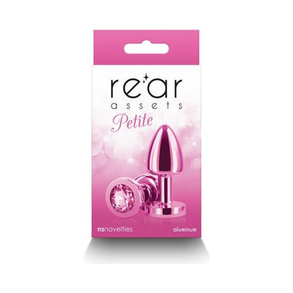 Introducing the Sensual Pleasures Petite Metal Anal Plug in Pink - Model RAP-001: A Luxurious Aluminum Anal Toy for Exquisite Sensations - Adult Naughty Store