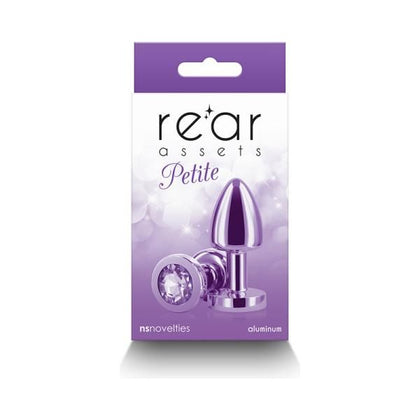 Petite Pleasure Co. Rear Assets RAP-01 Lightweight Aluminum Anal Plug for Sensual Excitement - Purple - Adult Naughty Store