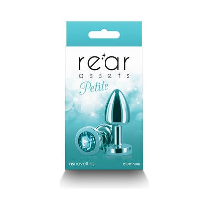 Petite Metal Anal Plug by Rear Assets - Model RP-101 - Unisex - Teal - For Sensual Backdoor Stimulation - Adult Naughty Store