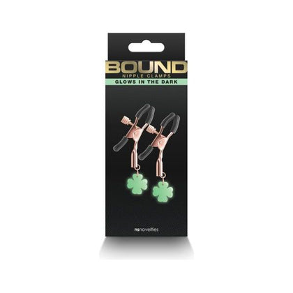 Bound Nipple Clamps G4 Rose Gold: Exquisite Rose Gold Nipple Clamps for Sensual Stimulation and Pleasure
