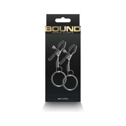 Bound Nipple Clamps C2 Gunmetal: Intensify Pleasure with Bound's Adjustable Nipple Clamps for All Genders - Model C2