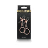 Bound C2 Rose Gold Adjustable Nipple Clamps for Enhanced Pleasure - Unisex Iron/Silicone Sex Toy - Adult Naughty Store