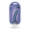 Ouch! Smooth Silicone 5-Inch G-Spot Dildo - Model SSGD-5B - Metallic Blue - Women's Pleasure Toy