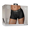 Ouch! Vibrating Strap-on Boxer Black M/L - The Ultimate Pleasure Companion for Intimate Adventures - Adult Naughty Store