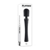 Playboy Royal Rechargeable Silicone Wand Vibrator Black - Adult Naughty Store