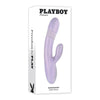 Playboy Opal Bumping Bunny Rechargeable Thrusting Warming Silicone Dual Stimulation Vibrator - Intense Pleasure for Her in Opulent Pink - Adult Naughty Store