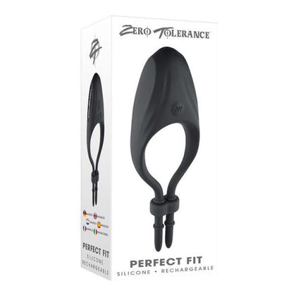 Zero Tolerance Perfect Fit Rechargeable Vibrating Silicone Lasso Cockring Black