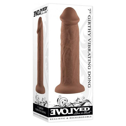 Evolved Girthy Rechargeable Vibrating 7 In. Silicone Dildo