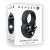 Gender X Workout Ring Weighted Silicone Training Cockring Black - Adult Naughty Store