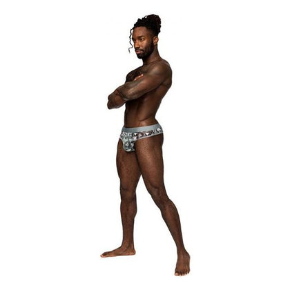 Male Power Sheer Prints Seamless Sheer Thong Optical L/XL for Men - Sensual Intimacy and Comfort in Sheer Pleasure Lingerie