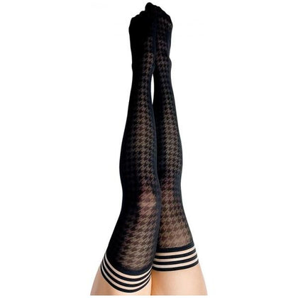 Kixies Meaghan Houndstooth Thigh-high Black Size A

Introducing the Kixies Meaghan Houndstooth Thigh-high Black Size A: The Ultimate Stay-Up Stockings for All-Day Elegance and Comfort - Adult Naughty Store