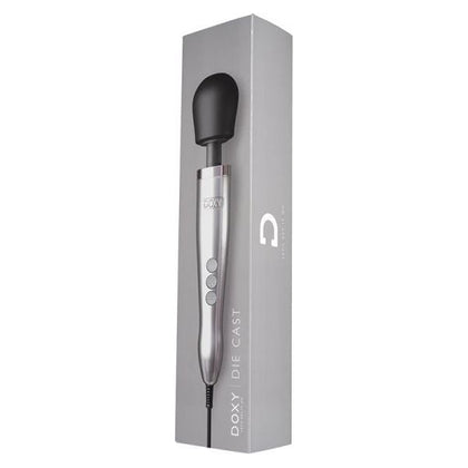 Doxy Die Cast Wand Vibrator - Model XYZ123 - Powerful Pleasure for All Genders - Intense Stimulation for Deep Tissue Massage - Brushed Metal