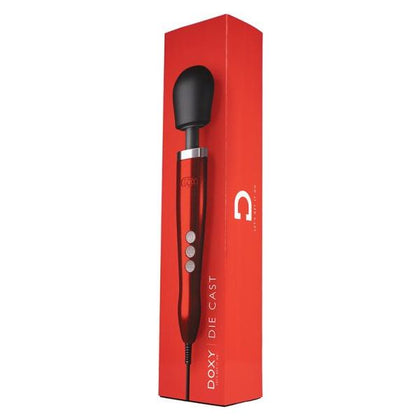 Doxy Die Cast Wand Vibrator Red - Powerful Pleasure for Intense Stimulation