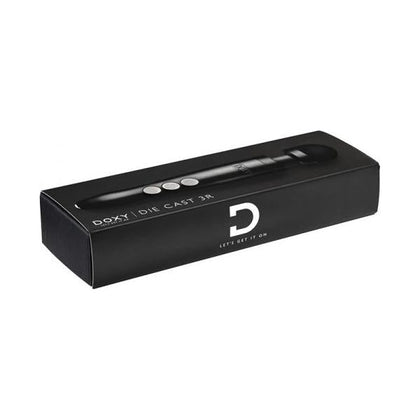 Doxy Die Cast 3R Rechargeable Compact Wand Vibrator - The Ultimate Pleasure Device for Intense Stimulation - Matte Black