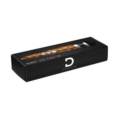 Doxy Die Cast 3R Rechargeable Compact Wand Vibrator - Tiger