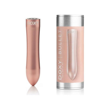 Doxy Bullet Rechargeable Vibrator Rose Gold - The Ultimate Pleasure Companion for Intense Stimulation and Discreet Delight
