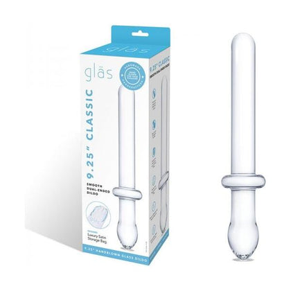 Glas Classic Smooth Dual-Ended Glass Dildo - Model 9.25 - Unisex - Internal Stimulation - Clear