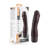 Dr. Skin FlexiShaft™ 7-Inch Vibrating Silicone Dildo - Model DS-V7B - For All Genders - Intense Pleasure - Brown - Adult Naughty Store