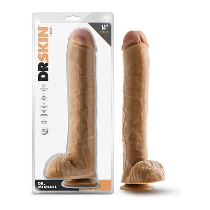 Dr. Skin Dr. Michael 14-Inch Dildo with Balls - Tan: The Ultimate Realistic Pleasure Experience for All Genders