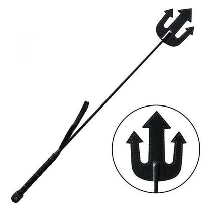 Leather Devil Riding Crop Black - The Ultimate BDSM Experience for Dominants and Submissives
