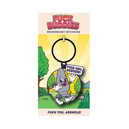 WoodRocket Fuck Buddies Enamel Keychain - 