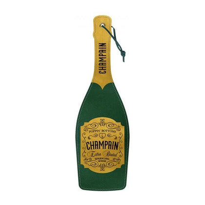 Wood Rocket Paddle Champain - Luxury Champagne Bottle Design Paddle, Model CR-500, Unisex, for Spanking Pleasure, Black