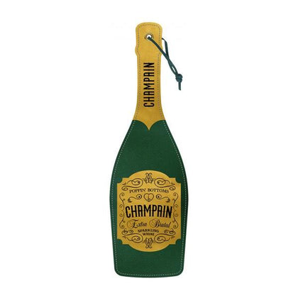 Wood Rocket Paddle Champain - Luxury Champagne Bottle Design Paddle, Model CR-500, Unisex, for Spanking Pleasure, Black - Adult Naughty Store