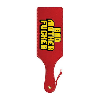 Wood Rocket Paddle Bad MF - Luxury Fetish Spanking Toy for Intense Pleasure - Red and Black