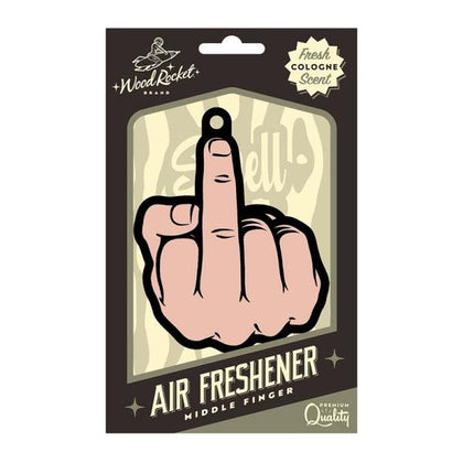 Wood Rocket Air Freshener Middle Finger Peach - Adult Naughty Store