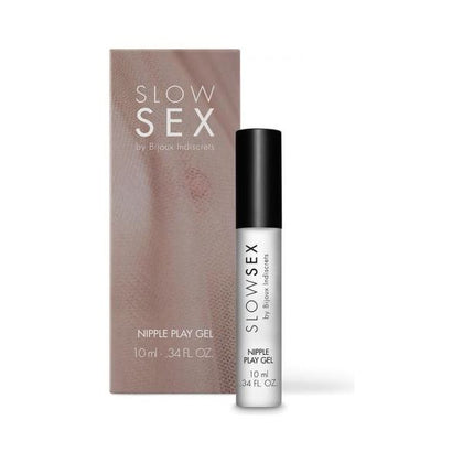 Bijoux Indiscrets Slow Sex Nipple Play Gel - Cooling & Kissable Gel for Intimate Pleasure - Enhances Nipple Sensitivity - Gender-Neutral - Intensifies Pleasure in Genital Area - Coconut Aroma - 0.34 Oz