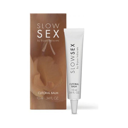 Bijoux Indiscrets Slow Sex Clitoral Balm 0.34 Oz - Intensify Pleasure and Sensations for Women - Warming Effect - Coconut Aroma