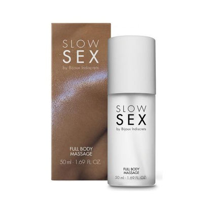 Bijoux Indiscrets Slow Sex Full Body Massage Gel 1.69 Oz. - Sensual Coconut Aroma for Intimate Massages and Body-on-Body Pleasure - Adult Naughty Store