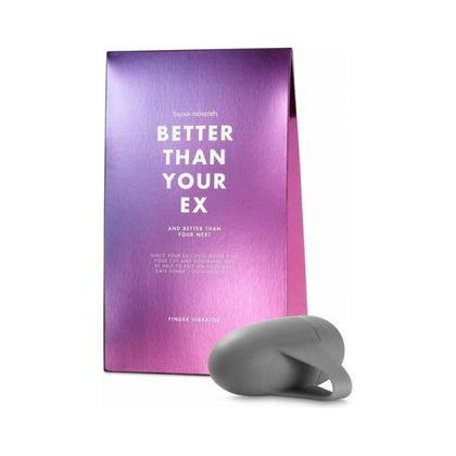 Bijoux Indiscrets Clitherapy Better Than Your Ex Finger Vibrator - Precise Clitoral Stimulation for Women - Black