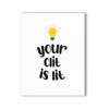 KushKards NaughtyKards Collection - The Clit Is Lit Naughty Greeting Card for a Pleasurable Lift - Adult Naughty Store