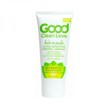 Good Clean Love Bionude Ultra Sensitive Water-Based Lubricant - Compatible with Silicone Toys & Latex - Gender-Neutral - 3 oz - Dryness Relief - Natural Formula
