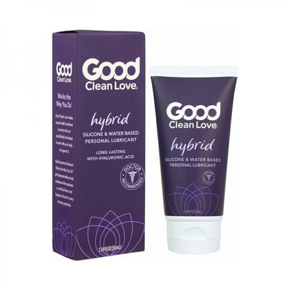 Good Clean Love Hybrid Personal Lubricant - Intimate Hydration for All Genders, Model ID-69, Enhances Sensation, Clear