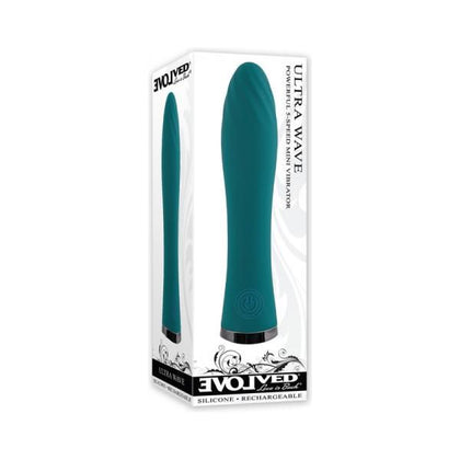 Evolved Ultra Wave Rechargeable Vibrator Teal - Adult Naughty Store