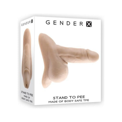 Introducing the Gender X Stand To Pee TPE Light Realistic Penis Packer - Model X1: The Ultimate Pleasure Companion for All Genders in a Mesmerizing Light Shade - Adult Naughty Store