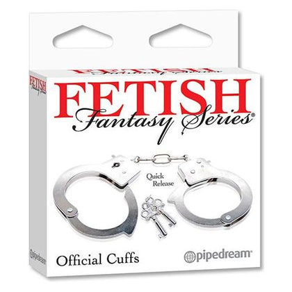 Fetish Fantasy Official Handcuffs - Premium Metal Hand Restraints for Captivating Role Play and Intimate Bondage - Model FFOH-2000 - Unisex - Enhance Pleasure and Explore Desires - Sensual Si - Adult Naughty Store