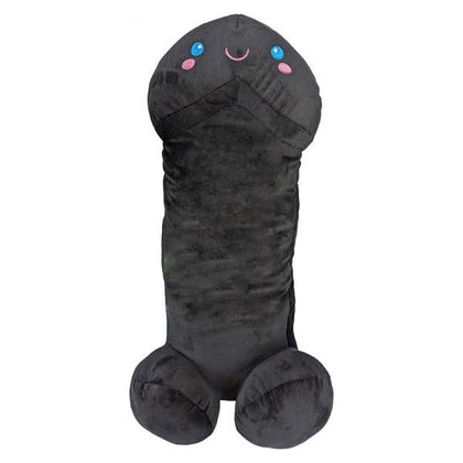 Stuffy Shots Black Plush Penis Toy - Model 39.40 - Unisex Pleasure - Soft and Cuddly
