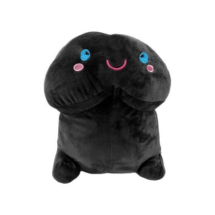 Stuffy Plush Penis Toy - Shots Short Penis 7.88 In. Black - For Fun and Comfort