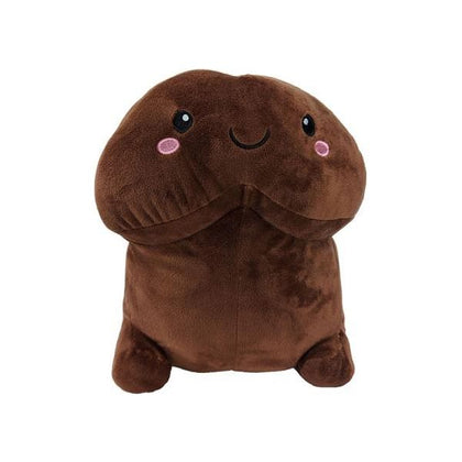 Stuffy Plush Penis Toy - Shots Short Penis 7.88 In. Brown - Unisex Pleasure - Adult Naughty Store